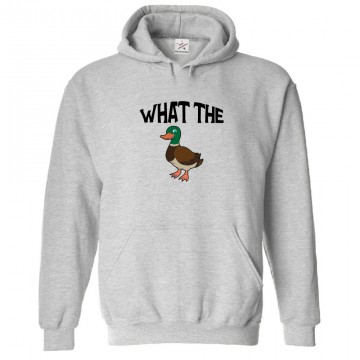 What The Duck Funny Classic Unisex Kids and Adults Pullover Hoodie							 									 									